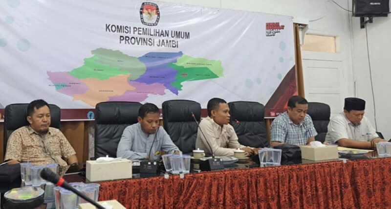 Pengurus IJTI Jambi silaturahmi bersama komisoner KPU Provinsi Jambi | foto : dok ijti