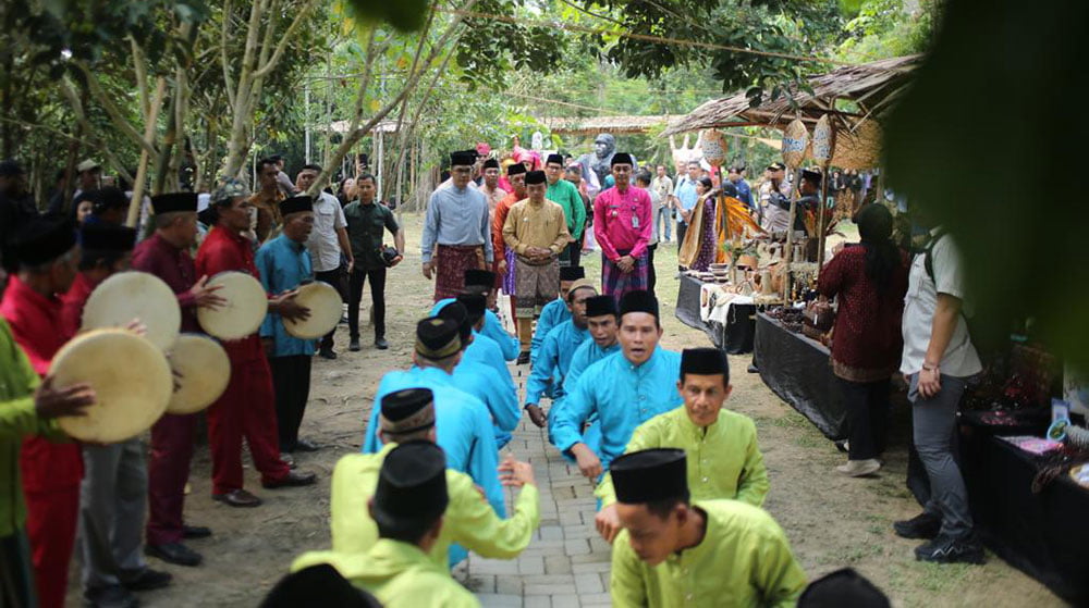 Kantor Perwakilan Bank Indonesia Provinsi Jambi menggelar Kenduri Budayo, di Candi Muaro Jambi, Minggu 5 November 2023 | foto : humas bank indonesia