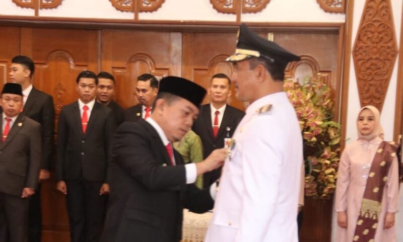 Gubernur Jambi melantik Penjabat Bupati Kerinci, Sabtu, 4 November 2023 | foto : agus s