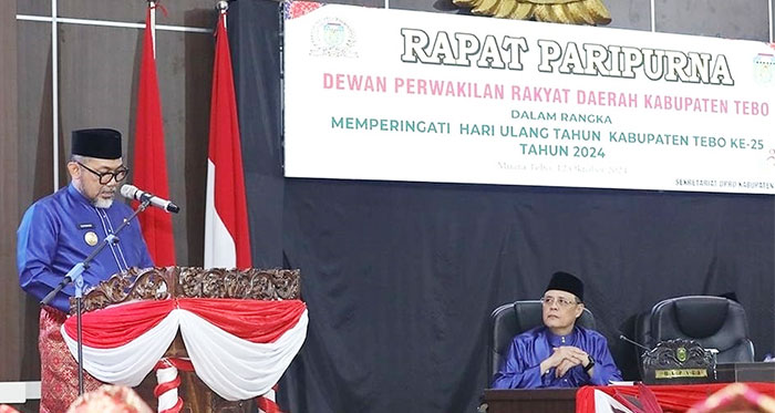 Rapat Paripurna DPRD Kabupaten Tebo memperingati HUT ke-25 Kabupaten Tebo | dki-pj
