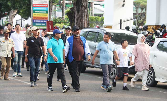 Pjs Gubernur Jambi, Sudirman, mengiktui kegiatan Bulan Inklusi Keuangan 2024 | as/ran