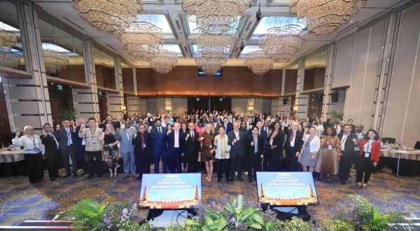 OECD / IOPS / OJK Global Forum on Private Pensions 2024 di Bali, Rabu.