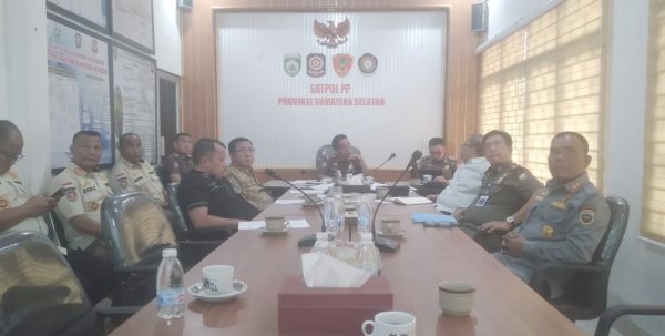 Anggota Komisi I DPRD Provinsi Jambi studi banding ke Dinas Satpol PP dan Damkar Provinsi Jambi | hms