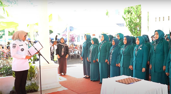 Dillah Hikmah Sari melantik pengurus TP PKK dan Posyandu Tanjabtim, Rabu | dki-tjt