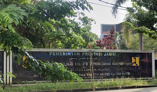 Kantor Dinas PUPR Provinsi Jambi di kawasan Kota Baru, Kota Jambi | gsv