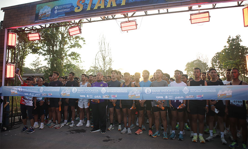 Even maraton QRIS CBP Rupiah Temple Run 2025, di Kawasan Cagar Budaya Nasional (KCBN) Muarojambi, Kabupaten Muarojambi, Minggu | humas bi