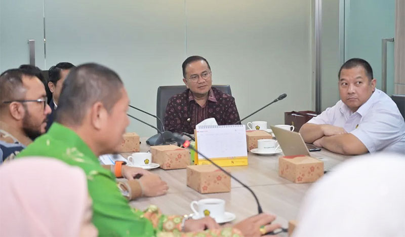 Wali Kota Jambi, dr Maulana, saat kunjungan kerja ke Ditjen Migas Kementerian ESDM RI, di Jakarta, Kamis | dki-kj