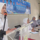 Ketua Pokja Bunda PAUD Muaro Jambi, Novi Astrianti, membuka rapat koordinasi dan sosialisasi 1 tahun prasekolah, Rabu | dki-mj