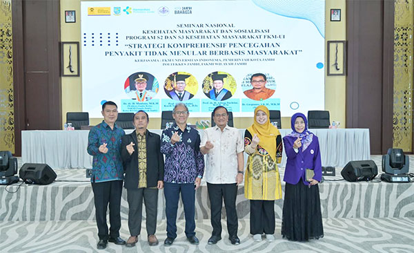 Seminar Nasional Kesehatan Masyarakat dan Sosialisasi Program Pascasarjana (S2 dan S3) Kesehatan Masyarakat Fakultas Kesehatan Masyarakat Universitas Indonesia (FKM UI), di Aula Kantor Wali Kota Jambi, Sabtu | dki-kj