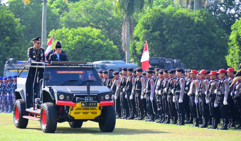 Upacara peringatan Hari Bhayangkara ke-79, di Lapangan Kantor Gubernur Jambi, Selasa | pr