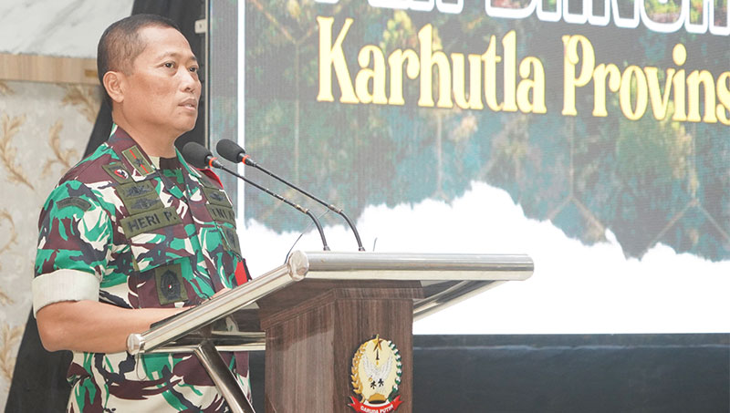 Dansatgas Karhutla Provinsi Jambi, Brigjen TNI Heri Purwanto.