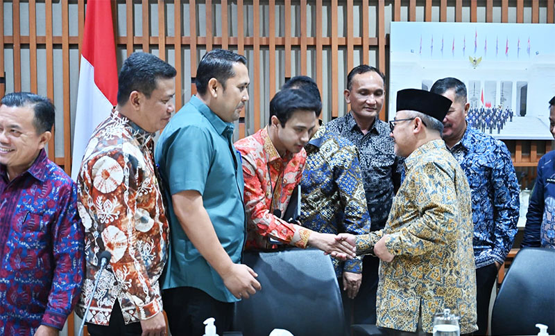 Wakil Wali Kota Jambi, Diza Hazra Aljosha, seusai audiensi bersama Menteri Pendidikan Dasar dan Menengah, Prof Abdul Mu’ti, di Jakarta, Kamis | dki-kj