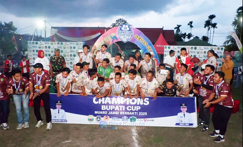 Akso Dano FC juara Bupati Cup Muaro Jambi Berbakti 2025 | dki-mj