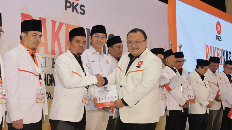 Mustaharuddin pada kegiatan Rakernas PKS 2025 | nor