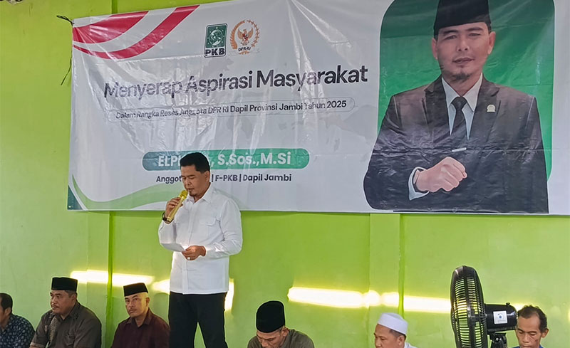 Anggota DPR RI Fraksi Partai Kebangkitan Bangsa (PKB), Elpisina, reses di Desa Kasang Pudak, Kecamatan Kumpeh Ulu, Kabupaten Muaro Jambi | dia