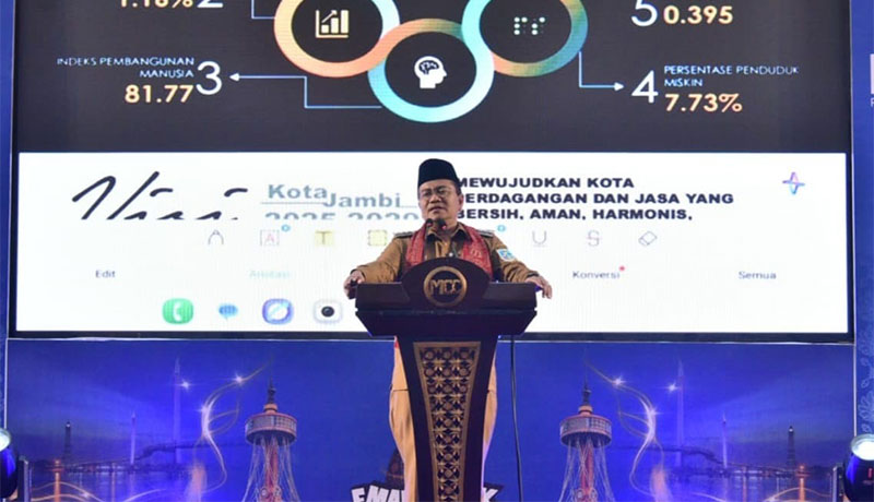 Wali Kota Jambi, Dr. Maulana, memaparkan peran ILP dan Kampung Bahagia dalam Sistem Kesehatan Kota Jambi | gjj