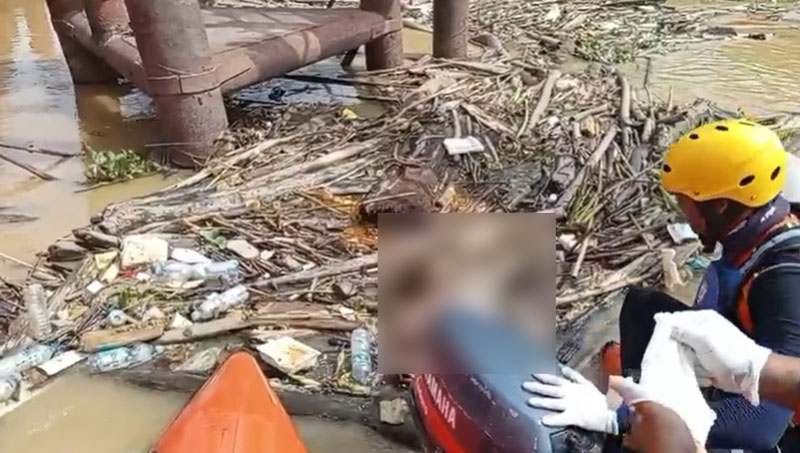 Shalsabila Andriany yang nekat melompat dari Jembatan Batanghari I, Jumat lalu, ditemukan dalam kondisi meninggal dunia, Minggu | sar