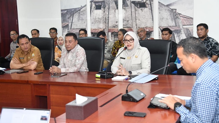 Bupati Tanjung Jabung Timur, Dillah Hikmah Sari, saat mendatangi Kementerian Pembangunan Nasional / Badan Perencanan Pembangunan Nasional, di Jakarta, Selasa | dki-tjt