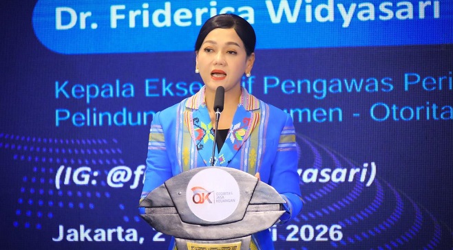 Kepala Eksekutif Pengawas Perilaku Pelaku Usaha Jasa Keuangan, Edukasi, dan Pelindungan Konsumen OJK, Friderica Widyasari Dewi | humas ojk
