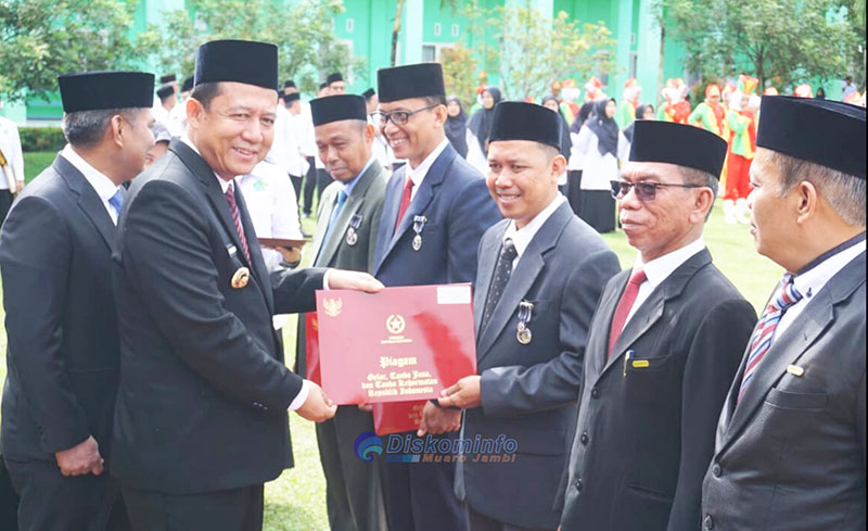 Peringatan Hari Amal Bakti ke-80 Kementeriaan Agama Tingkat Kabupaten Muaro Jambi, Sabtu | foto: dki-mj