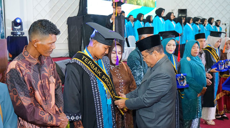 Maulana pada Wisuda Sarjana IV Institut Agama Islam Muhammad Azim (IAIMA) Jambi Tahun Akademik 2025-2026, di MCC, Kota Jambi, Rabu 14 Januari 2026 | gjj