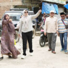 Bupati Tanjung Jabung Timur, Dillah Hikmah Sari, bersama Wakil Bupati Muslimin Tanja melakukan inspeksi ke sejumlah proyek pembangunan di Kecamatan Sadu | dki-tjt