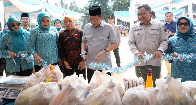 Bupati Muaro Jambi, Bambang Bayu Suseno, membuka Gebyar Ramadan Pemerintah Kabupaten Muaro Jambi, Minggu pagi, 1 Maret 2026 | dki-mj