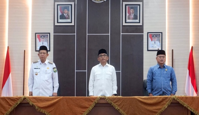 Bupati Muaro Jambi, Bambang Bayu Suseno, menerima kunjungan kerja anggota Komisi V DPR RI di Bumi Sailun Salimbai, Rabu | dki-mj