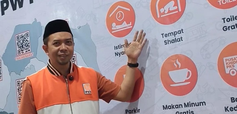 DPW PKS Provinsi Jambi menghadirkan layanan Posko Mudik PKS, untuk membantu para pemudik yang melintas di wilayah Jambi | dia