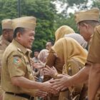 Halal bihalal pasca libur lebaran Idulfitri 1447 Hijriah, di Lapangan Kantor Gubernur Jambi, Senin 30 Maret 2026 | erik sutriedi
