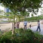 ASN Muaro Jambi gotong royong di kawasan Gedung Serba Guna Bukit Cinto Kenang, Sengeti, Jumat, 10 April 2026 | dki-mj
