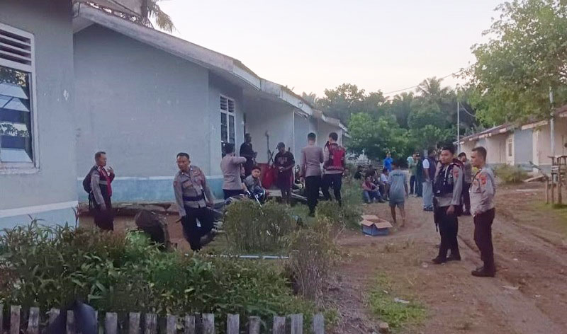 Situasi di daerah konflik masih dijaga ketat aparat kepolisian, guna menghindari bentrokan susulan | infojambi/jefri