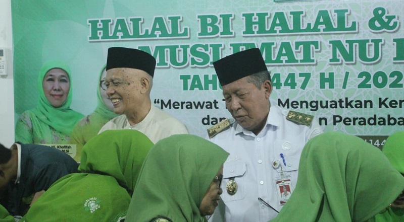 Wakil Gubernur Jambi, Abdullah Sani, pada peringatan Hari Lahir ke-80 Muslimat NU, di Sekretariat NU Provinsi Jambi, Rabu | reno setiawan