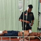 Salah seorang korban bentrokan antara warga Suku Anak Dalam (SAD) dan satpam PT SAL, di Merangin, Ahad sore | jef/infojambi