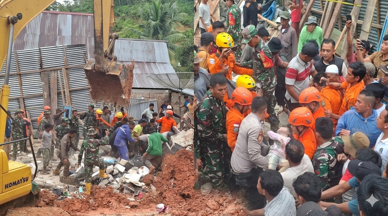 Tanah longsor terjadi di Tanah Tumbuh, Kabupaten Bungo, memakan korban jiwa, Rabu | sar
