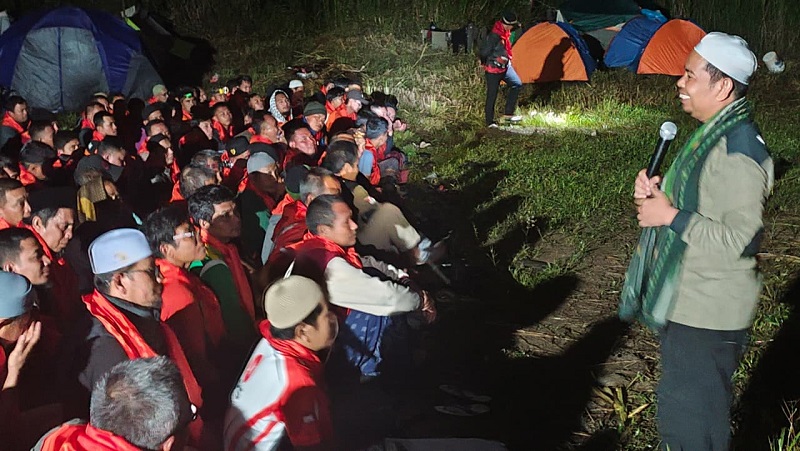 Kader PKS se-Provinsi Jambi mengikuti Kemah Bela Negara, 1 hingga 3 Mei 2026, di Desa Rantau Kermas, Kabupaten Merangin | noe