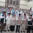 Abdullah Sani melepas 444 Jemaah Calon Haji (JCH) Kloter BTH 20 ke Tanah Suci, Rabu malam | novri