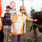 DPW PKS Jambi menyembelih hewan kurban, di halaman Kantor DPW PKS Jambi, Kamis 28 Mei 2026 | noe
