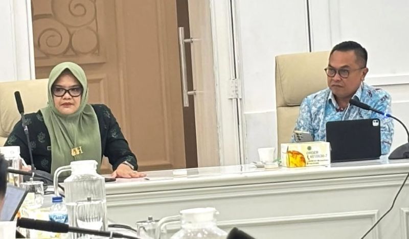 Bupati Tanjabtim, Dillah Hikmah Sari, berkoordinasi dan konsultasi strategis ke Bappenas, di Jakarta, Kamis, 23 April 2026 | dki-tjt