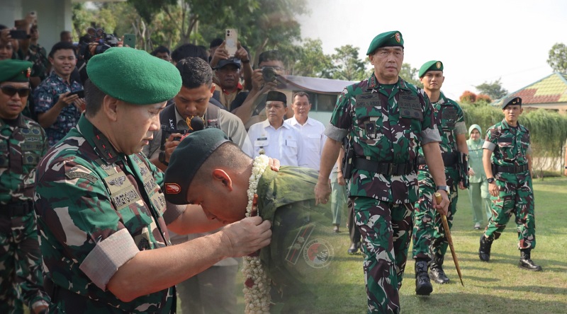 Ratusan prajurit TNI yang tergabung dalam Satgas Pamtas RI–PNG Mobile Yonif 142/Ksatria Jaya kembali ke Jambi | fadli
