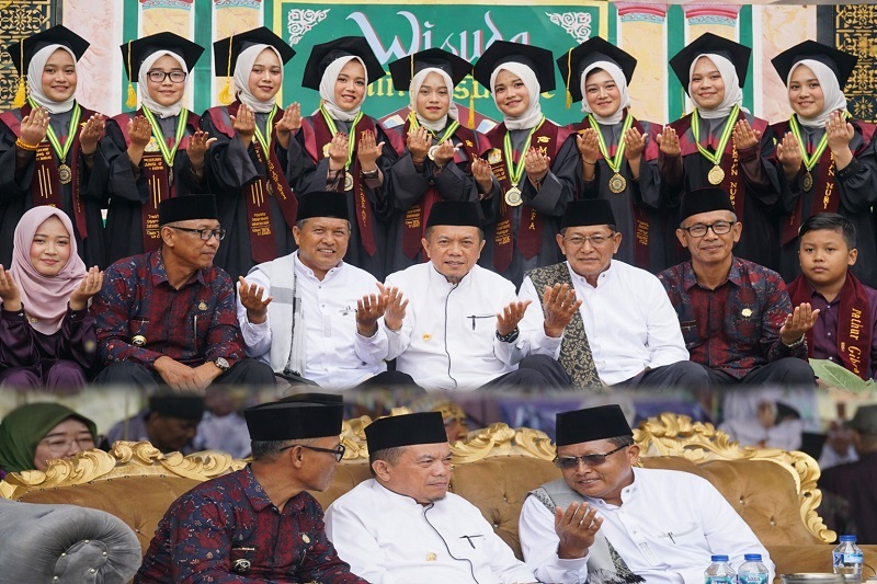 Gubernur Jambi menghadiri Haflah ke-XV Pondok Pesantren Al-Anwar dan Haul Para Masyayikh, di Pondok Pesantren Al-Anwar Petanang, Muaro Jambi, Rabu 17 Juni 2026 | har
