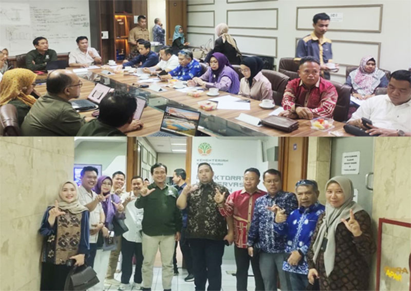Bapemperda DPRD Provinsi Jambi mendalami materi ranperda tentang Pengelolaan Tahura bersama Ditjen KSDAE Kementerian Kehutanan, di Jakarta | humas
