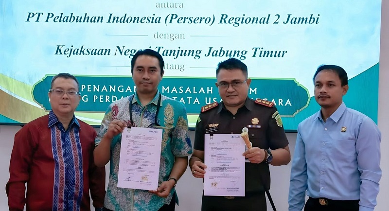 Pelindo Jambi menjalin kerja sama dengan Kejaksaan Negeri Tanjung Jabung Timur | pelindo