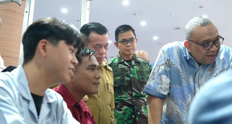 Danrem 042/Garuda Putih, Brigjen TNI Nyamin, mengapresiasi terobosan Polda Jambi yang menggelar Bhayangkara Presisi Job Fair dan Bazar UMKM 2026 | penrem